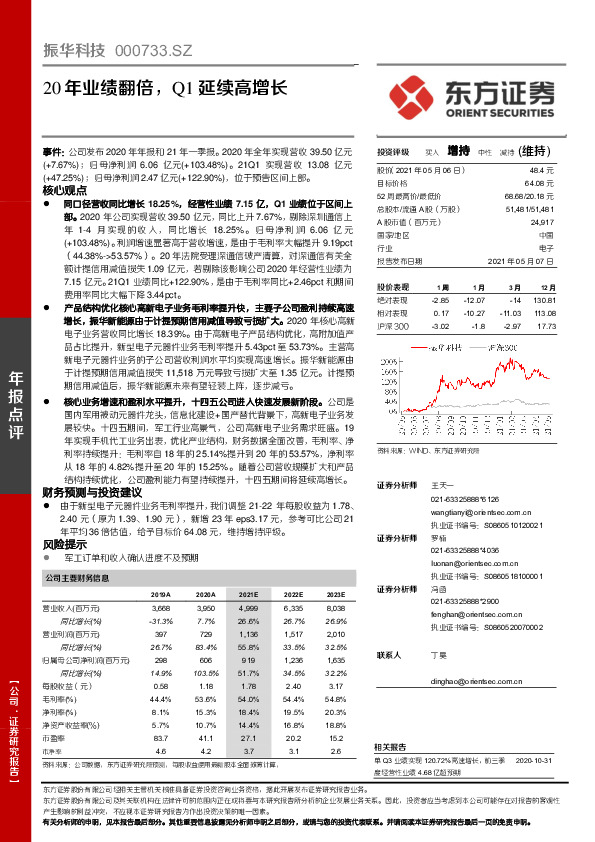 20年业绩翻倍，Q1延续高增长