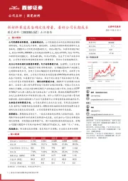 点评报告：新材料赛道具备确定性增量，看好公司长期成长