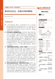 2020年报点评:最坏时点已过,改革红利持续释放