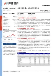 公司信息更新报告：拟发行可转债，电池技术引领行业