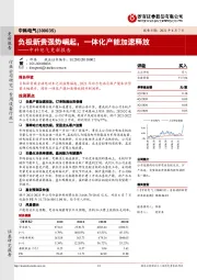 中科电气更新报告：负极新贵强势崛起，一体化产能加速释放