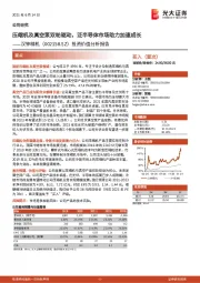 投资价值分析报告:压缩机及真空泵双轮驱动,泛半导体市场助力加速成长