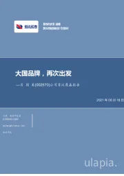 公司首次覆盖报告：大国品牌，再次出发