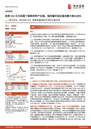 拟投资建设四大项目公告点评：投资242亿元拓展下游新材料产业链，强烈看好低估值民营大炼化龙头