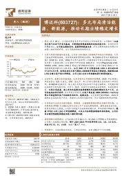 多元布局清洁能源、新能源，推动长期业绩稳定增长