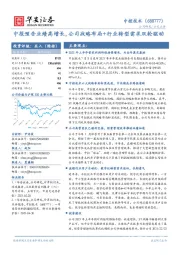中报预告业绩高增长,公司战略布局+行业转型需求双轮驱动