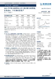 2021半年报业绩预告点评：盈利增长超预期，自我造血，中长期优质资产