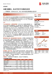 2021年半年度业绩预增公告点评:业绩大幅增长,多点开花打开长期成长空间