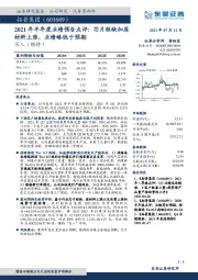 2021年半年度业绩预告点评：芯片短缺加原材料上涨，业绩略低于预期