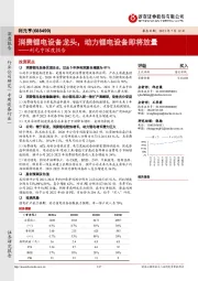 利元亨深度报告:消费锂电设备龙头,动力锂电设备即将放量