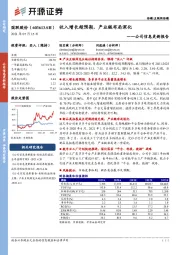 公司信息更新报告：收入增长超预期，产业链布局深化