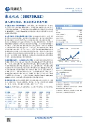 收入增长强劲,新业务布局发展可期