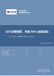 深度报告：LED封装领军，布局Mini加速成长