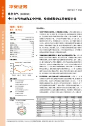 专注电气传动和工业控制，快速成长的工控新锐企业