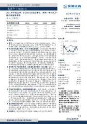 2021年中报点评：CDMO业务高增长，制剂一体化及产能扩张持续推进