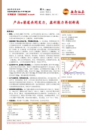 2021年半年报点评：产品+渠道共同发力，盈利能力再创新高