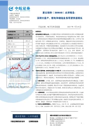 点评报告:深耕大客户,锂电和储能业务有望快速增长