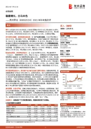 2021年半年报点评：稳健增长，白马本色