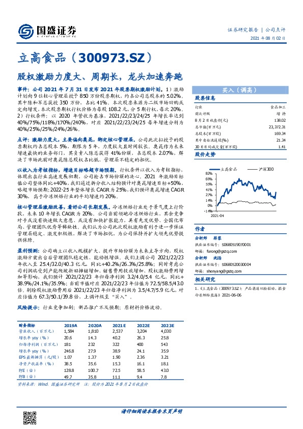 股权激励力度大、周期长，龙头加速奔跑