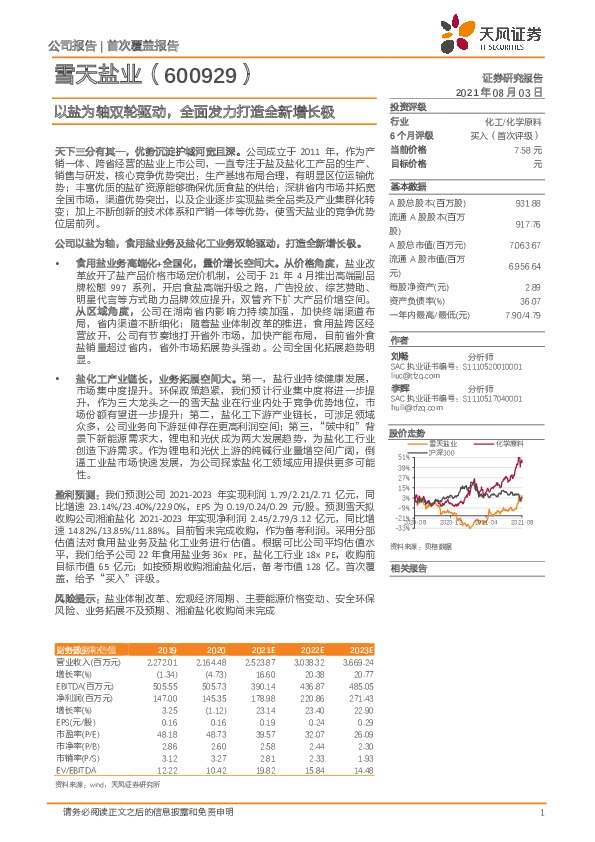 以盐为轴双轮驱动，全面发力打造全新增长极
