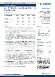 2021年中报点评：三大业务全面开花，一体化布局成效显著