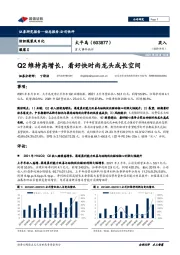 重大事件快评：Q2维持高增长，看好快时尚龙头成长空间