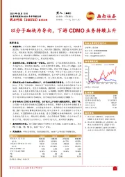 以分子砌块为导向,下游CDMO业务持续上升