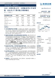 21H1业绩快报点评:业绩靓丽符合市场预期,成本压力下盈利能力维持稳定