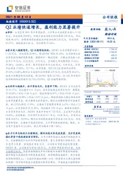 Q2业绩快速增长，盈利能力显著提升