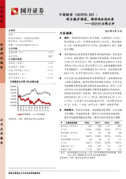 2021H1业绩点评：项目稳步推进，期待现金流改善