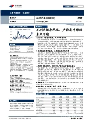 2021年中报点评:毛利率短期承压,产能有序释放未来可期