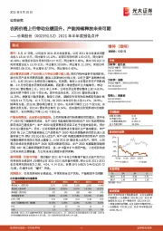 2021年半年度报告点评:农药价格上行带动业绩回升,产能持续释放未来可期