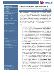 2季度公司业绩高增,持续布局产能扩张