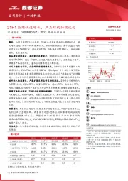 2021年半年报点评：21H1业绩快速增长，产品结构持续优化