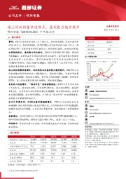 半年报点评：海上风机销量快速增长，盈利能力稳步提升