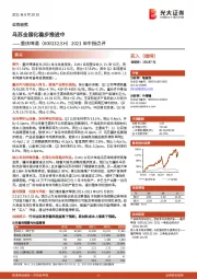 2021年中报点评:乌苏全国化稳步推进中