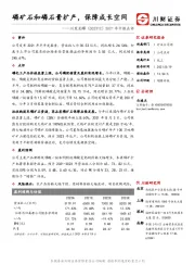 2021年中报点评：磷矿石和磷石膏扩产，保障成长空间