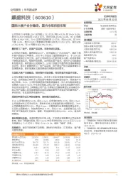 国际大客户合作稳定，国内市场积极布局