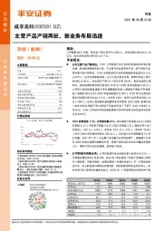 主营产品产销两旺，新业务布局迅速