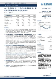 2021半年报点评：上半年业绩维持增长，高速光引擎建设项目研发成效初显