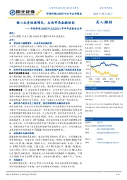 2021年半年度报告点评：核心业务快速增长，全面布局金融信创