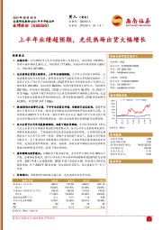 2021年半年报点评：上半年业绩超预期，光伏热场出货大幅增长