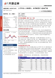 公司信息更新报告：上半年收入大幅增长，拟再融资扩大高端产能