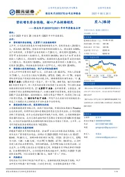 2021年半年度报告点评：营收增长符合预期，核心产品持续领先