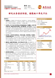 锂电业务强者恒强，储能缺口率先卡位