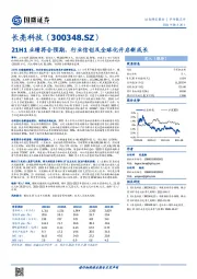 21H1业绩符合预期，行业信创及全球化开启新成长