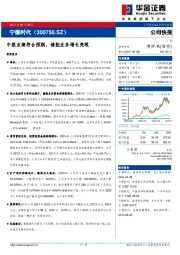 中报业绩符合预期，储能业务增长亮眼