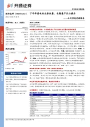 公司信息更新报告:下半年看电池业务放量,长期看产品力提升