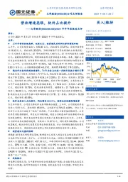 2021年半年度报告点评：营收增速亮眼，软件占比提升