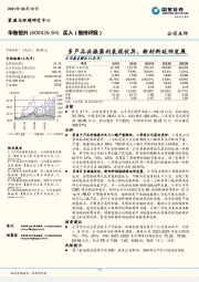 多产品共振盈利表现优异，新材料延伸发展